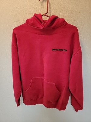 Vintage Destructo Skateboard Hoodie 2000 Size LARGE Thrasher Magazine 