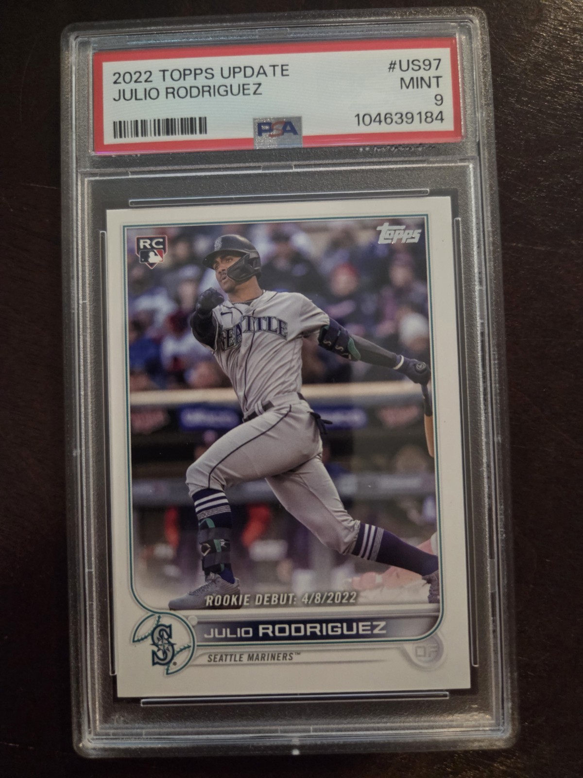 2022 Topps Update Series - Rookie Debut Julio Rodriguez #US97 Gold /2022 (RC)