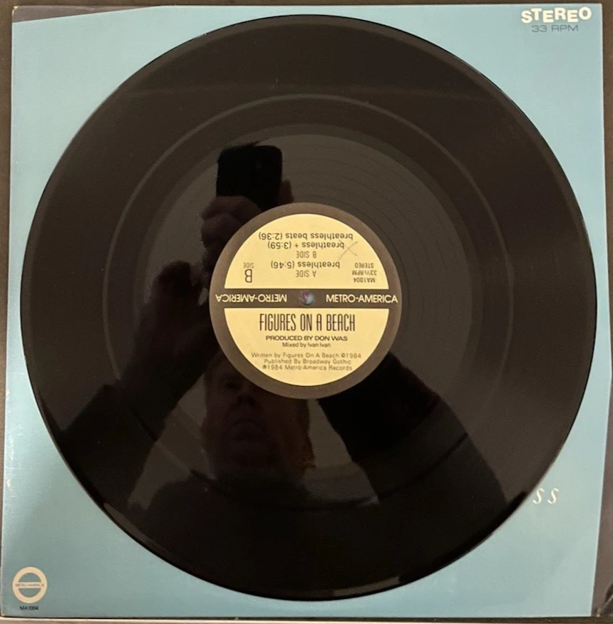 Figures On A Beach - Breathless - виниловый сингл 12 дюймов (Metro America) (1984) - Изображение 3 из 4