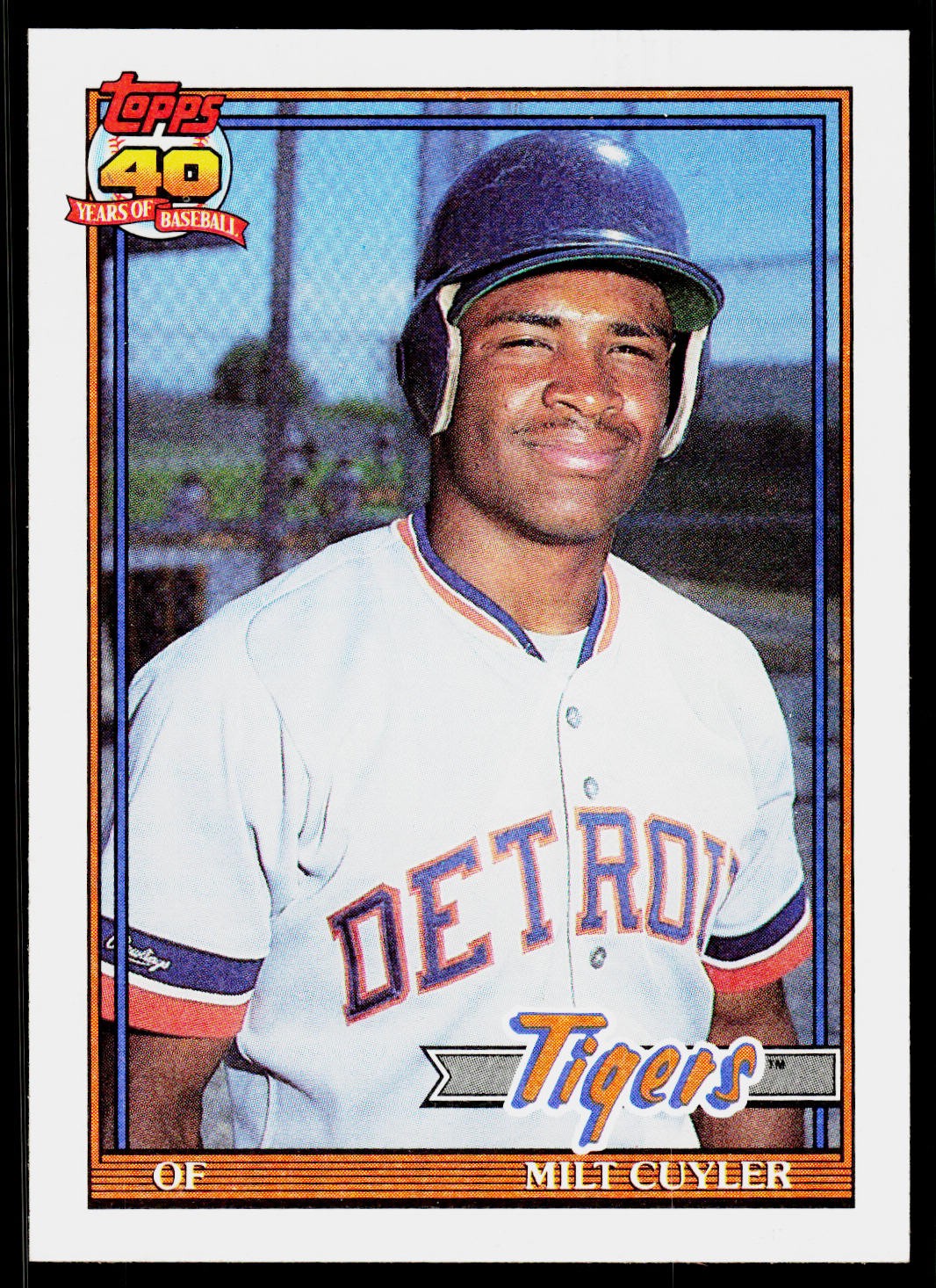 Milt Cuyler, 1991 Topps, #684, Detroit Tigers,
