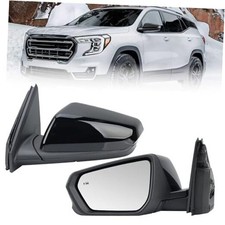 Driver Side Mirror Compatible with 2018-2024 Chevy Equinox GMC L-8Pins Black