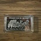 Stagecoach Mint Divisible Bullion Prepper-999 Silver 1 Oz Ounce Art Bar RARE VTG