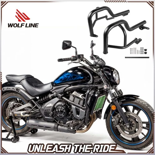 Crash Bar For Kawasaki Vulcan S 650 VN EN Engine Guard Protector 2026 WOLFLINE