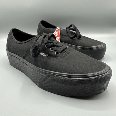 VANS Canvas Authentic Stackform Shoes Women s Size 10.5/Men s Size 9 Black