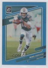 2021 Panini Donruss Optic Aqua Prizm 180/299 Mike Gesicki #59 0nr3