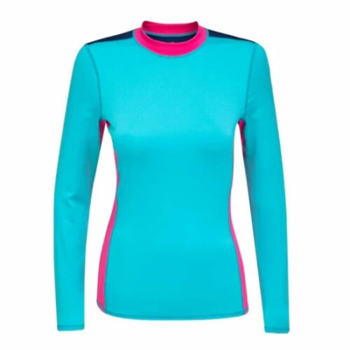 NEW SEADOO LADIES LONG SLEEVE SHIRT RASHGUARD TEAL/PINK SMALL 4544640476 - Picture 1 of 4