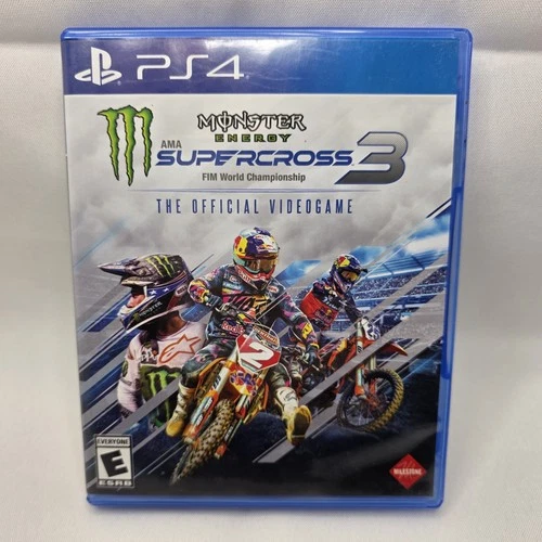 Monster Energy Supercross 3 AMA The Official Videogame Sony PS4 Tested CIB