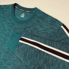 Under Armour Essential Fleece Heritage Crew Sweatshirt Mens Large Green Heather