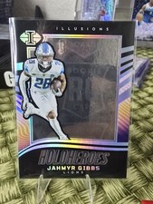2023 Panini Illusions - Holoheroes Rookie Jahmyr Gibbs #15 (RC) READ DESCRIPT 