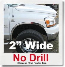 For 02-08 Dodge Ram 150003-09 2500 Chrome Fender Trim Long For 02-08 Dodge Ram 150003-09 2500 Chrome Fender Trim Long