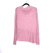 WE THE FREE Londontown Thermal Top Pink Oversized Ribbed Long Sleeve Women's XS