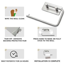 For Bathroom For Office Stainless Steel Rolling Shelf Paper Towel Holder Wall Towel Rack