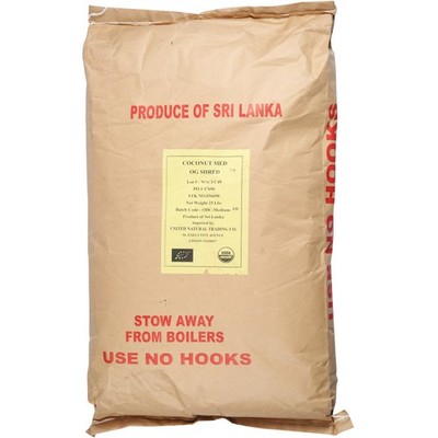 Dried Fruit Organic Shredded Medium Coconut Unsulphured 25 Lb Lbs