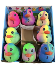 Sunny Days Jumbo Squeezy Duck   Tie-Dye Squishy Stress Relief Toy-CHOOSE YOUR