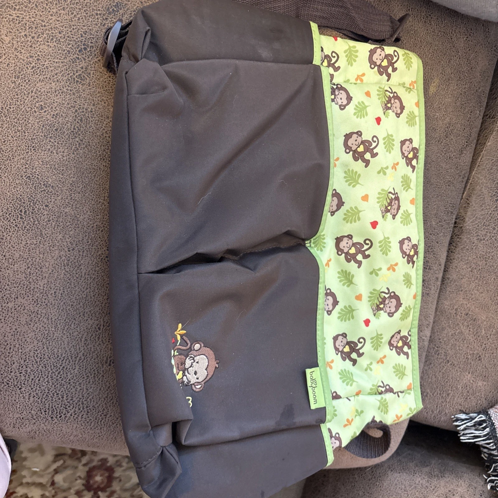 Baby Boom Monkey Diaper Bag Without Changing Pad