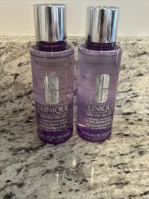 2 X Clinique Take The Day Off Makeup Remover for Lids, Lashes & Lips 4.2 oz