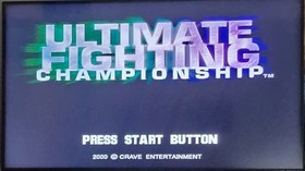 Ultimate Fighting Championship Sega Dreamcast 2000 PAL UK