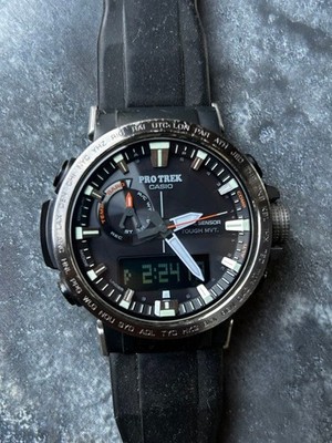 CASIO PRO TREK PRW-60Y-1AJF Solar Radio Analog Digital Men's Watch #0002