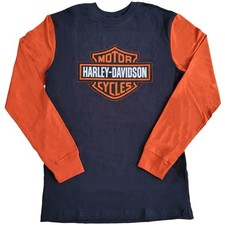 HD Longsleeve B&S Colorblock Tee Harley Davidson Sweater Herren Langarm Shirt