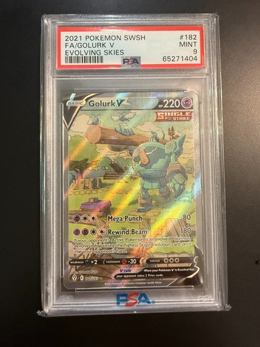 Golurk V graded PSA 9 for sale on eBay