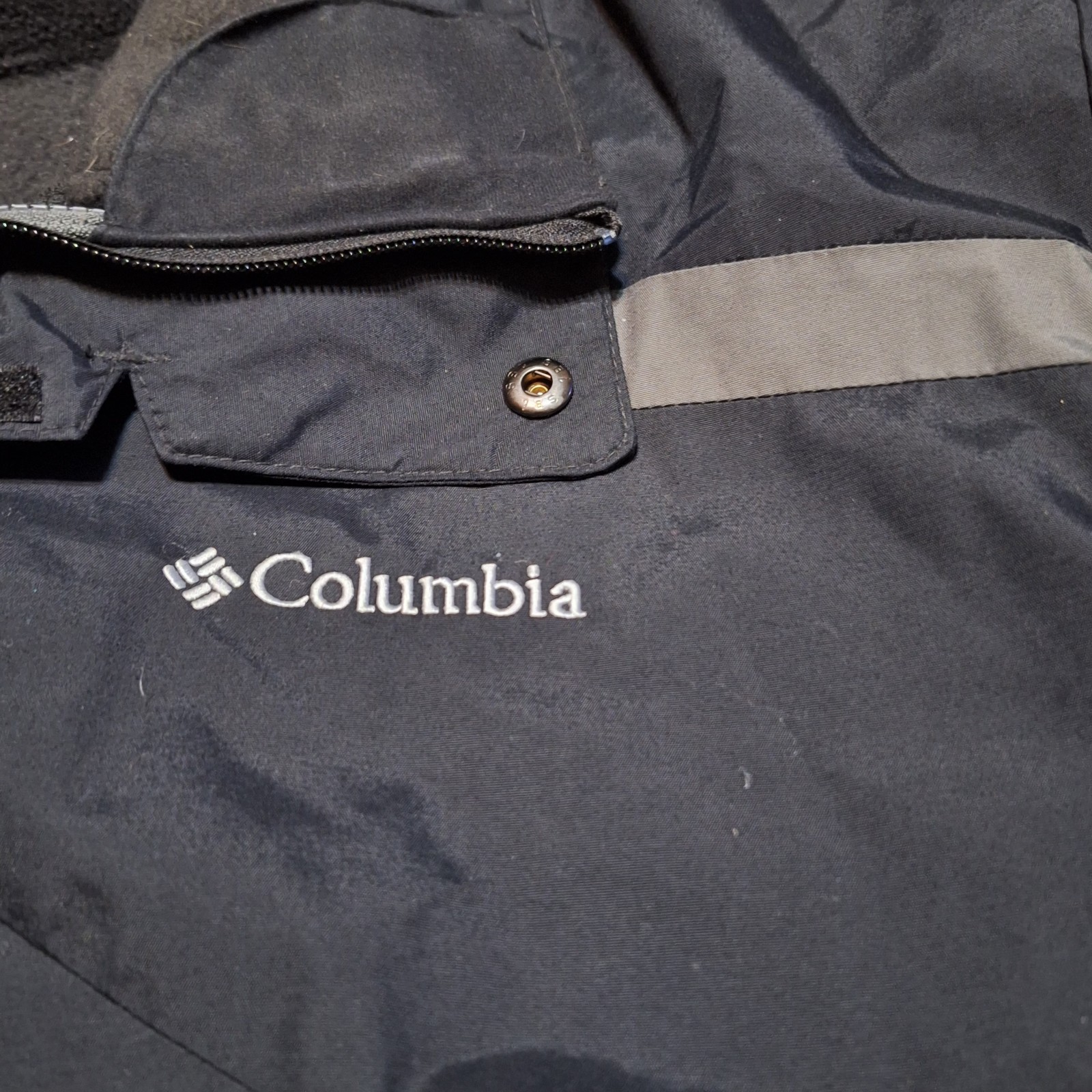 Columbia Interchange Jacket Mens XL Black Hooded Coat 2 In 1 Nylon Outdoor  thumbnail 3