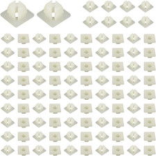 100 PCS License Plate Screw Inserts, Nylon Screw Inserts for Front Back License