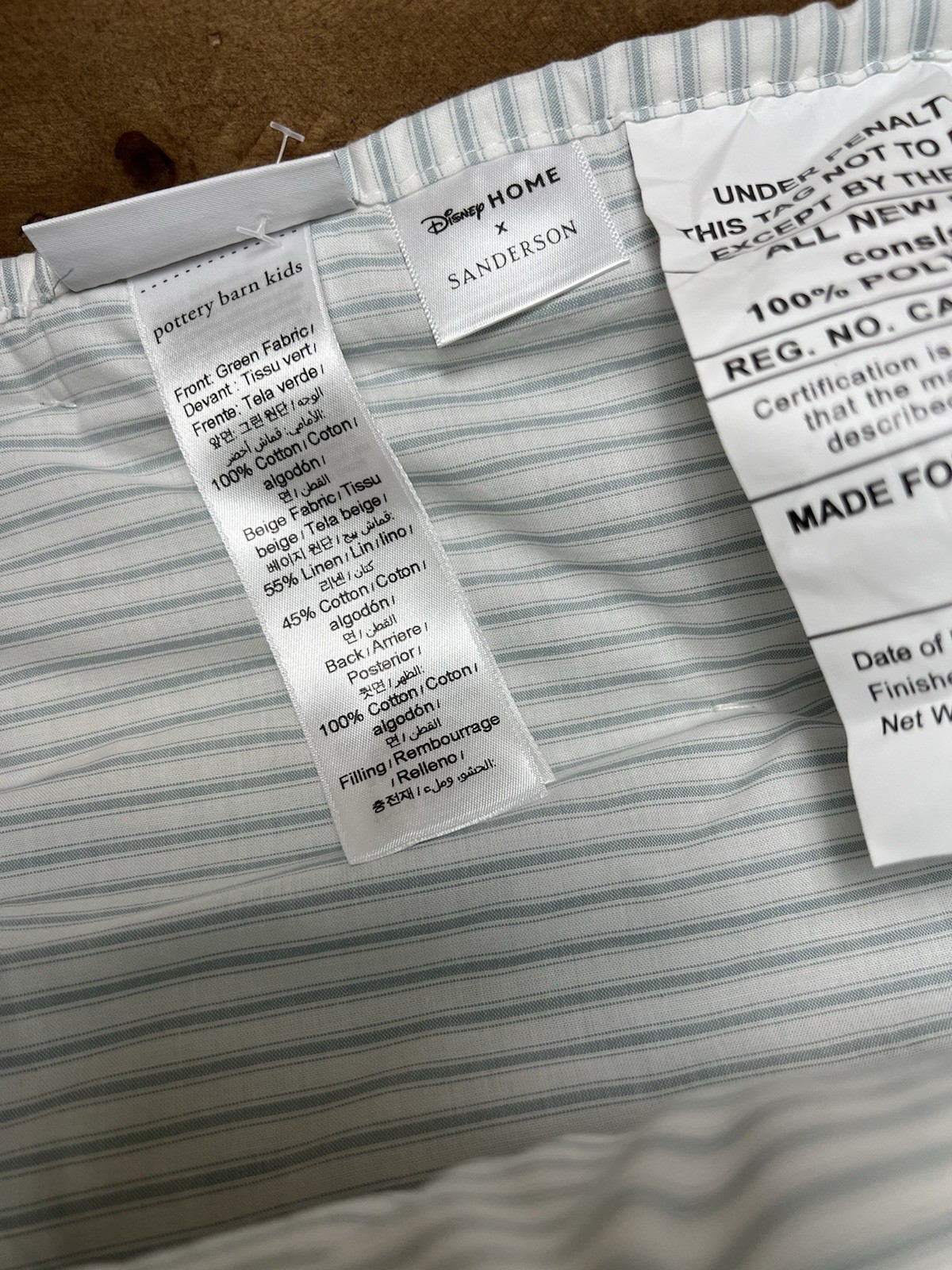 Pottery Barn Kids Disney Home x Sanderson Mickey Mouse  Toddler Quilt No Mono