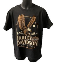Harley Davidson Men's Eagle Classic Short Sleeve T-Shirt Black 3002849-BLCK