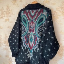 80s Pascali Oversized Mohair Blend Cardigan Size M