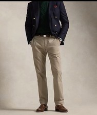 NWT Polo Ralph Lauren Men  s Khaki Chino Pants Classic Fit 195 Size 38x34