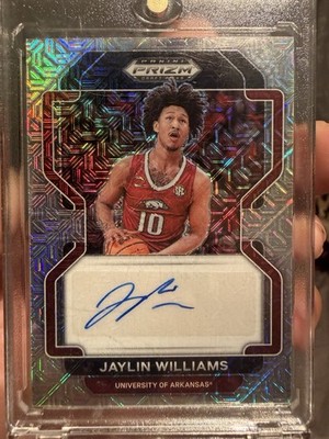 Panini 2022-23 Prizm Draft Picks Jaylin Williams Auto Mojo Prizm /25 DP-JAY