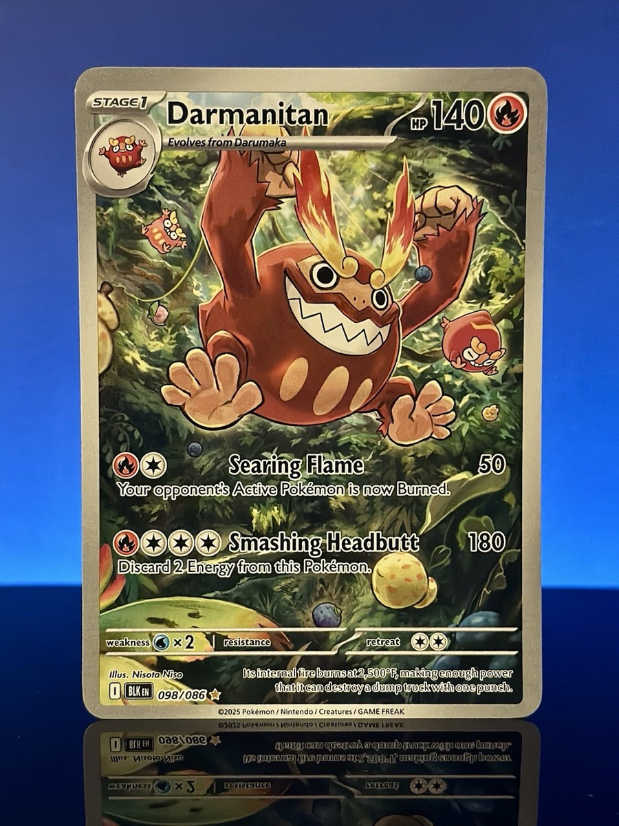Darmanitan 098/086 Illustration Rare - Pokmon Black Bolt | eBay Darmanitan 098/086 Illustration Rare - Pokmon Black Bolt | eBay