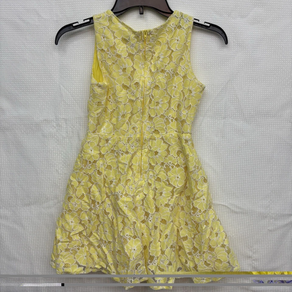 Vestido The Children's Place Amarillo Floral Encaje Sin Mangas Niñas Talla 10 Pascua Foto 2 de 4