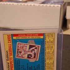 Topps Hot Prospects Baseball Card Lot 1990 MLB Special Offer Spring Fever