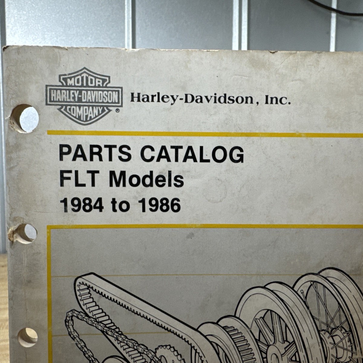 b*z様 ハーレー　希少　FXR パーツカタログ 1984-1986 Harley Davidson - FLT パーツリスト 英語版 ハーレー 正規 中古