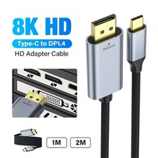 USB C To Displayport Cable Type C To DP 1.4 Cord 8K 60Hz Adapter iPhone 15 16 17