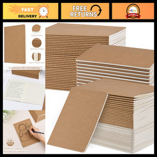 100 Pack A5 Kraft Notebooks, 8.15x5.5 Lined Journals for School & Office, 60 Pag