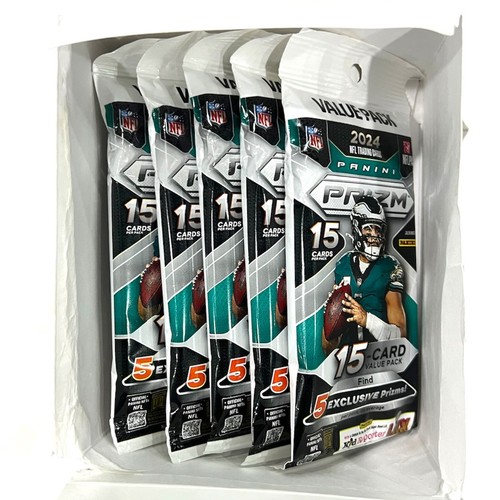 2024 Panini PRIZM Football NFL Chrome Cello Retail Value Trading Card Fat Pack - Bild 4 von 9