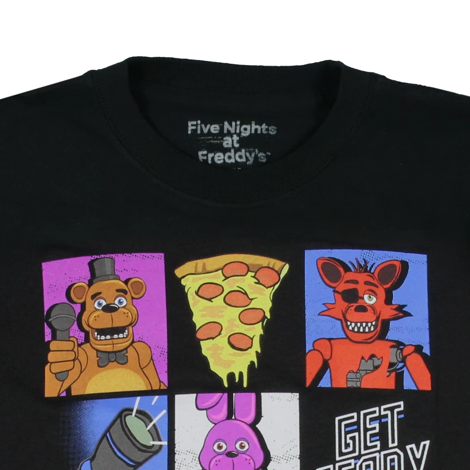 Camiseta Five Nights at Freddy’s para niños con diseño de cuadrícula Foto 3 de 4