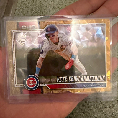 2026 Topps Series 1 Pete Crow-Armstrong Gold Foil #196 /75 Cubs
