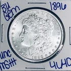 1896 BU UNCIRCULATED MORGAN SILVER DOLLAR AUTHENTIC U.S. MINT FREE SHIPPING 4640