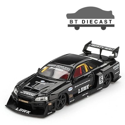 ミニカー MINIGT ER34 LBWK EXCLUSIVE With Sign MINI GT LBWK LIBERTY WALK NISSAN LB-ER34 SUPER SILHOUETTE 1/64