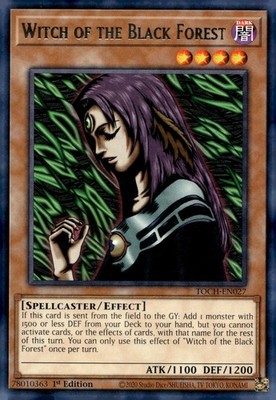 Yu-Gi-Oh! Witch of the Black Forest 1st Ed. TOCH-EN027 Rare NM/LP x1