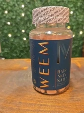New WEEM - Hair, Skin & Nails, Gluten Free, Vegan, Cruelty-free 60 ct Gummies