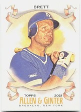 2021 Topps Allen & Ginter #147 George Brett Silver Portrait