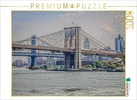 Calvendo Puzzle New York Brooklyn Bridge | 1000 Teile Lege-GrößE 64 × 48 Cm Foto