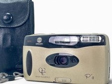 [Queen Elizabeth 2] MINOLTA P's Panorama 35mm Film Camera QE2 w/ Case From JAPAN