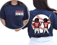 Custom Baseball Mom Shirt  Personalized Jersey Number Tee  Gameday Shirt