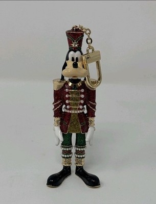 NEW Disney Baublebar Nutcracker Goofy Prince Xmas Holiday Bag Charm Keychain
