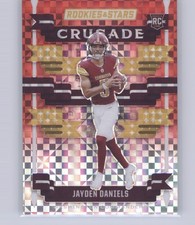 2024 Panini Rookies & Stars - Crusade Jayden Daniels Prizm Red Plaid